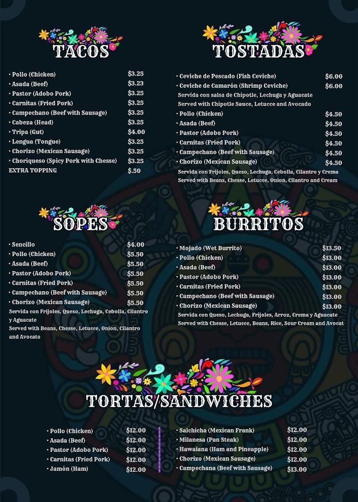 Taqueria El Rinconcito Mxcn Menu image 1