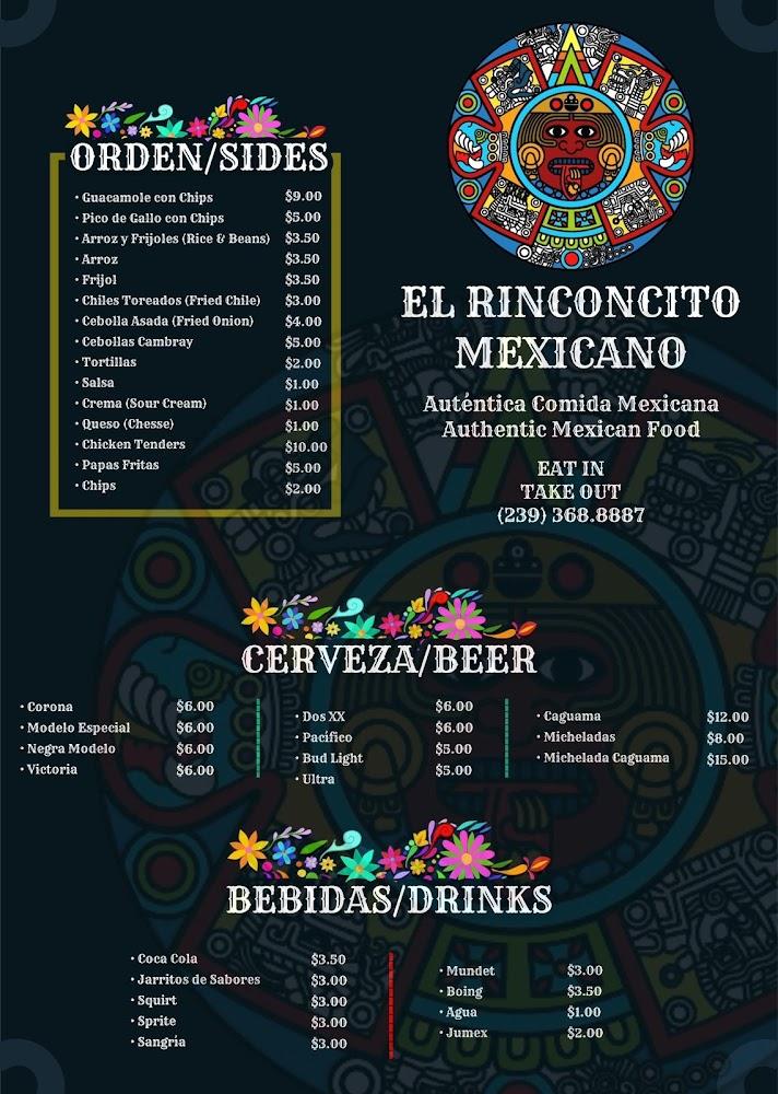 Taqueria El Rinconcito Mxcn Menu image 3